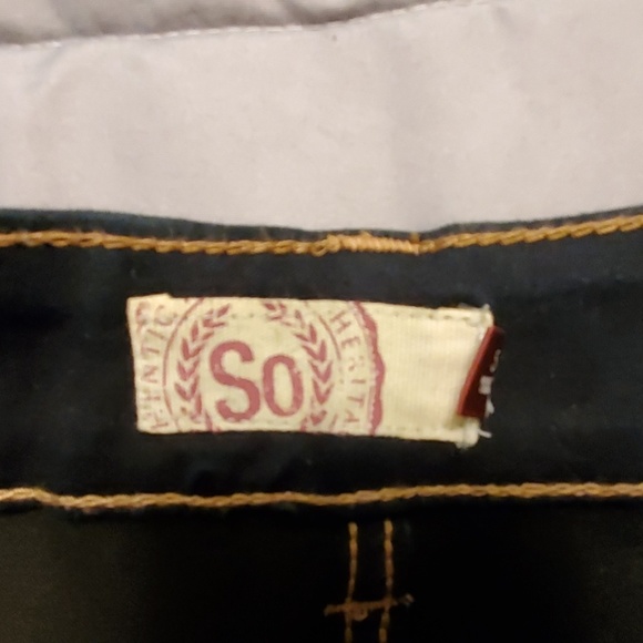 Dark blue denim shorts - Picture 3 of 9